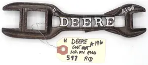 8''L "Deere" cut-out wrench