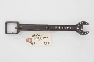 8.75''L "RF Cook" 1" box end buggy wrench