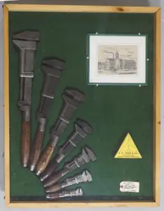 Set of A.G. Coes 1871 jog bar monkey wrenches