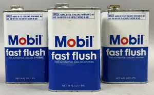 Mobil Fast Flush Full 16oz Metal Gas Oil Can