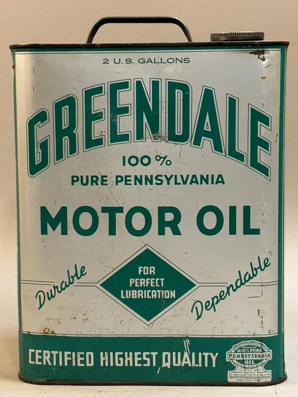 Greendale Motor Oil 100% Pure Pennsylvania 2 Gallo from auction in Jackson, Michigan — image 20