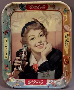 Coca Cola Thirst Knows No Season 1950s Menu Girl S