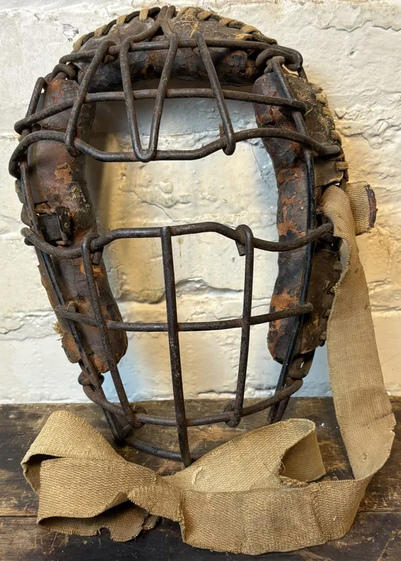 Antique Early 1900s Goggle Eye Catchers Mask from auction in Jackson, Michigan — image 12