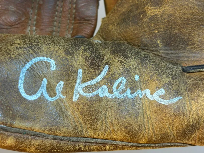 Al Kaline Signed JC Higgins 1632 Model Glove from auction in Jackson, Michigan — image 18
