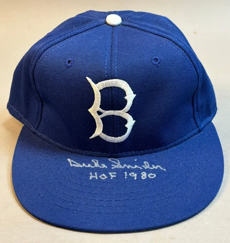 Duke Snider HOF 1980 Signed 7 1/8 Baseball Hat from auction in Jackson, Michigan — image 30