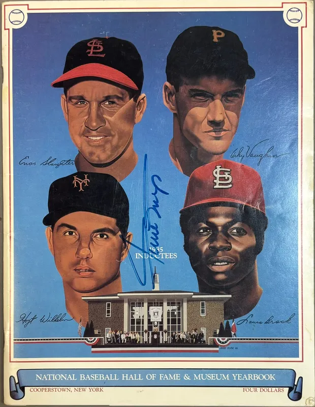 1985 HOF Inductees 17x Signed Yearbook Mantle Mays from auction in Jackson, Michigan — image 48