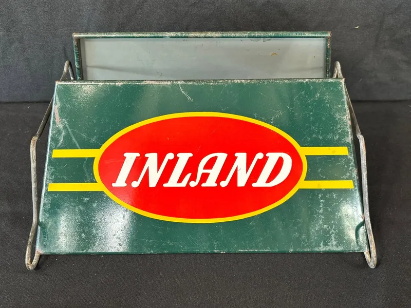 Inland Tires Painted Metal Advertising Tire 1950s Rack from auction in Jackson, Michigan — image 32