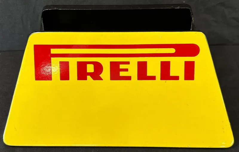 Pirelli Porcelain Original Advertising Tire Rack Display from auction in Jackson, Michigan — image 38