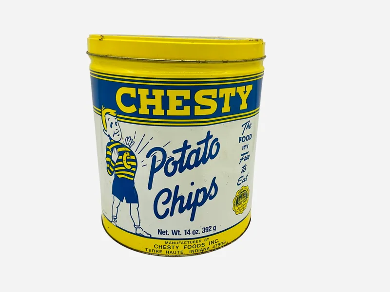 Vintage Chesty Potato Chips Large Tin from auction in Cleveland, Georgia — image 37