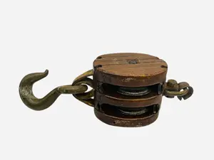 Vintage Block & Tackle Pulley 19 Inches