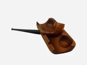Mastercraft Deluxe Century Old Mediterranean Pipe With Holder