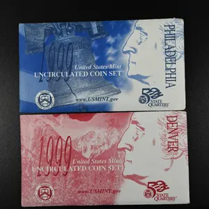 2 sets - US Mint Uncirculated Silver Coin Set 1999 - Denver & Philadelphia Mints