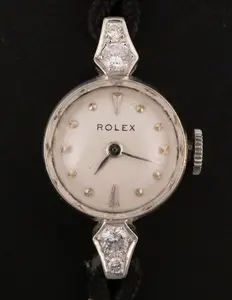 18K White Gold & Diamonds Ladies Rolex Watch
