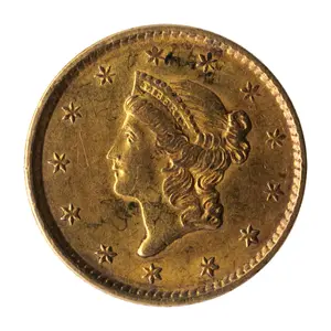 1852 Liberty Head $1 Gold Coin
