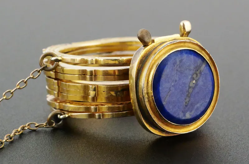 19C Victorian Convertible 14k Gold Ring Bracelet from auction in Clearwater, Florida — image 9