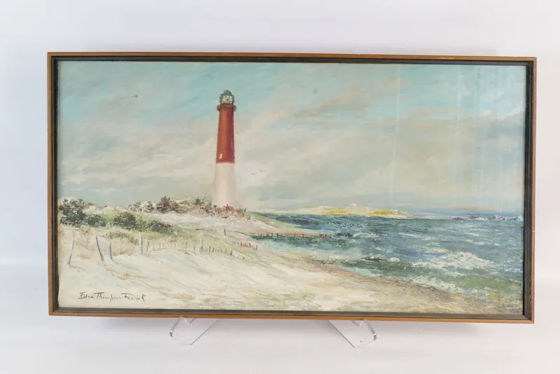 Oil on Canvas - Barnegat Lighthouse from auction in Williamstown, New Jersey — image 22