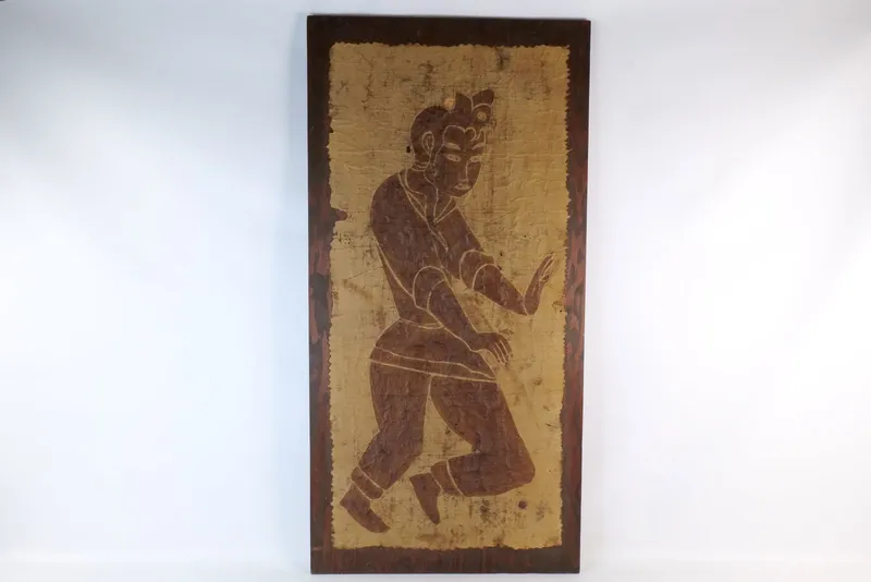 Vintage 1960s Thai Temple Rubbing on Rice Paper from auction in Williamstown, New Jersey — image 41