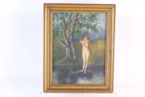 Oil on Board - Nude Woman