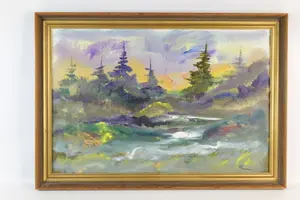 Oil on Board - Landscape