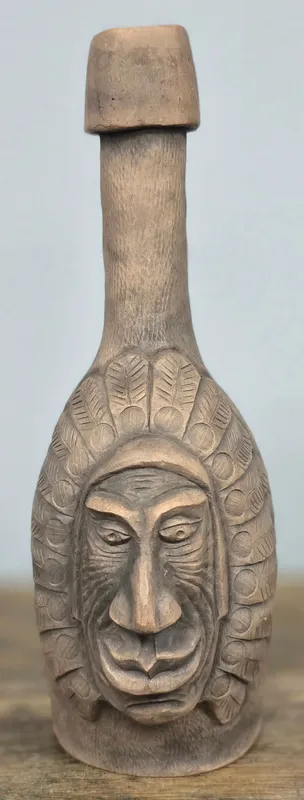 Susan Cornett Native American Face Bottle from auction in Bogart, Georgia — image 18