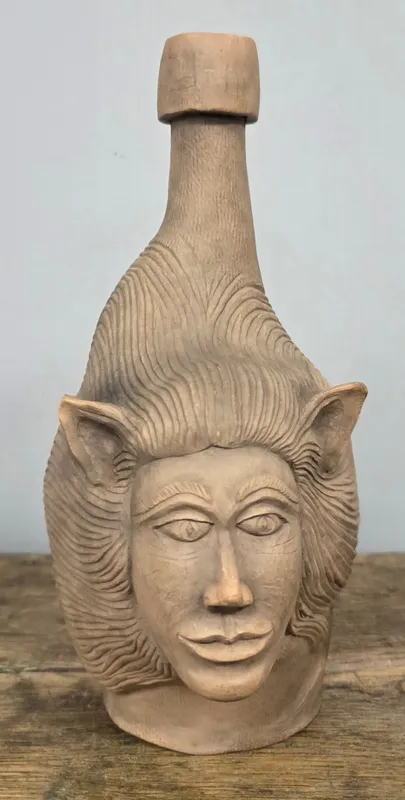 Susan Cornett Native American Spirit Face Bottle from auction in Bogart, Georgia — image 19