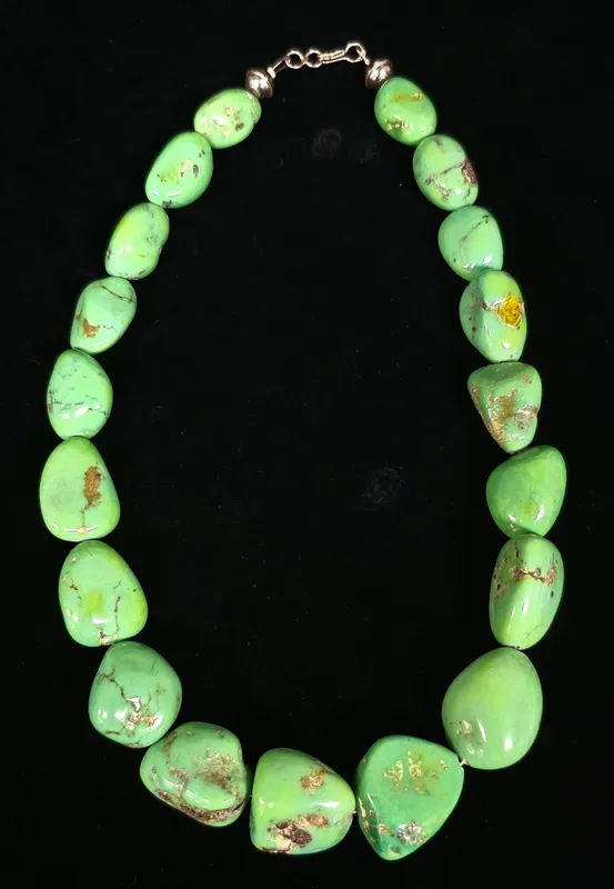 Carico Lake Turquoise Stone Necklace from auction in Bogart, Georgia — image 41