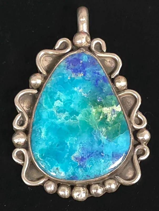 Kewa Nick Garcia Sterling and Lapis Pendant from auction in Bogart, Georgia — image 39