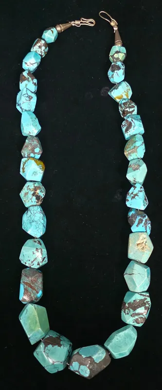 Vintage Navajo Chunky Turquoise Necklace from auction in Bogart, Georgia — image 42