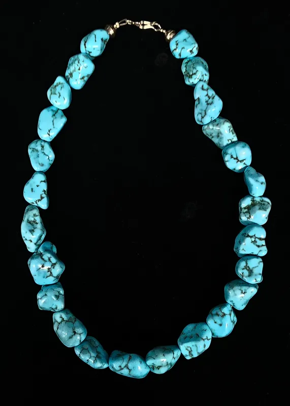 Vintage Navajo Chunky Turquoise Necklace from auction in Bogart, Georgia — image 43