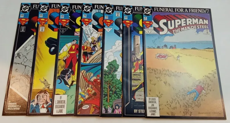 Superman The Man of Steel #17-23 Comic Set 1992-19 from auction in Ottawa, Ohio — image 8
