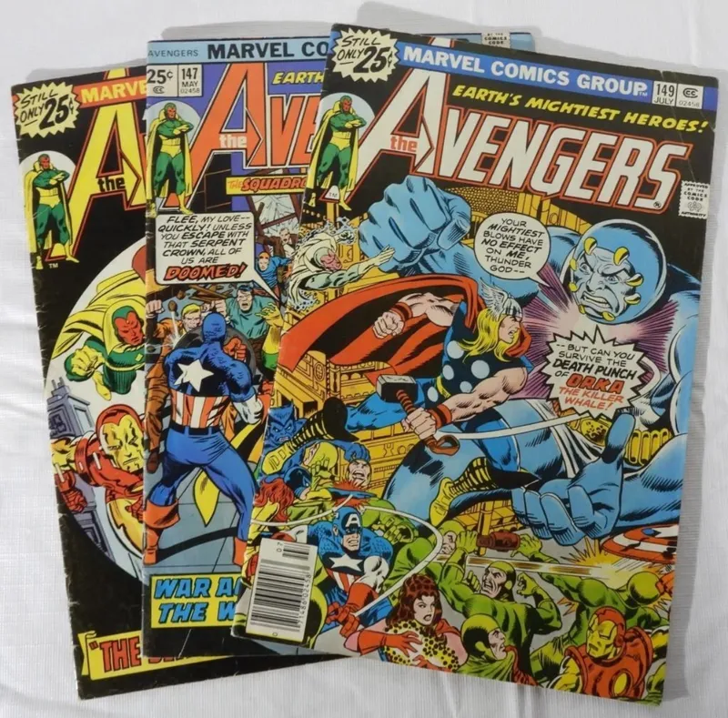 Avengers #146,147,149 Bronze Age Marvel Comics Raw from auction in Ottawa, Ohio — image 32
