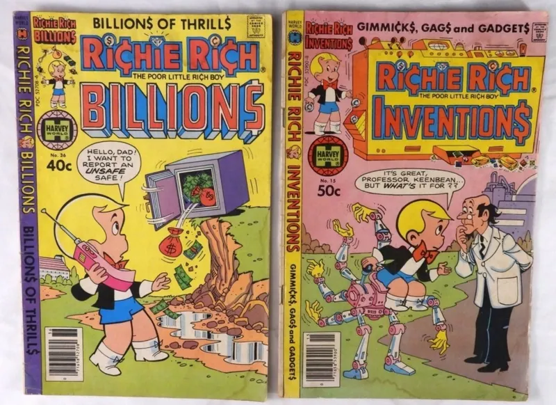 Harvey Richie Rich Billions #36 & Inventions #15 from auction in Ottawa, Ohio — image 47
