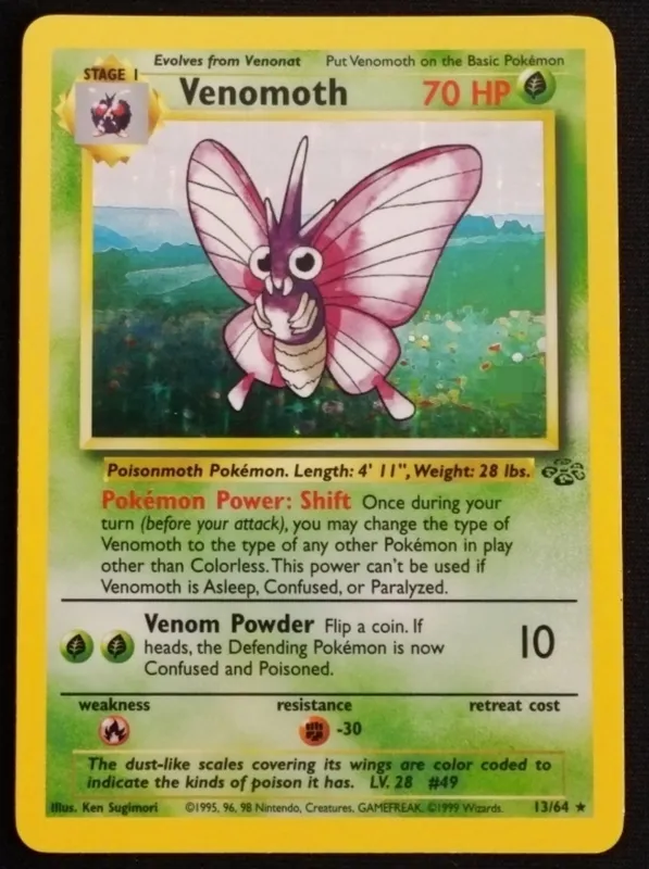 Venomoth #13 Card Jungle Set from auction in Ottawa, Ohio — image 10