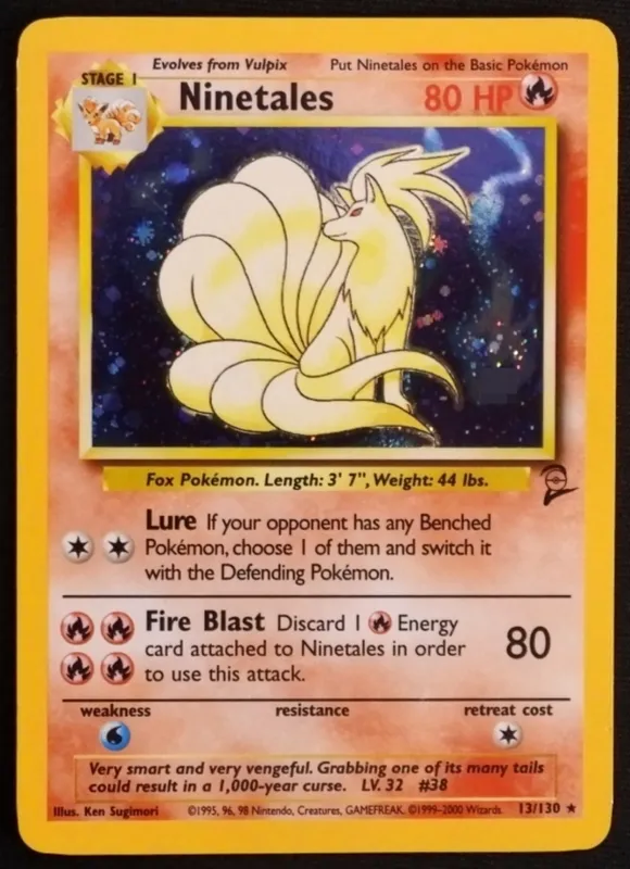 Ninetales Holo card from the Pokemon Base Set 2 from auction in Ottawa, Ohio — image 16