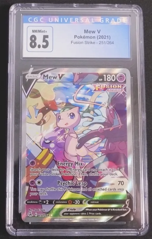 2021 Mew V Fusion Strike #251/264, CGC 8.5 from auction in Ottawa, Ohio — image 24