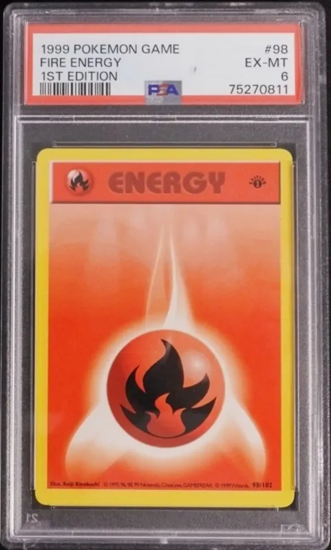 1999 Fire Energy Base Set 1st Ed #98, PSA 6 from auction in Ottawa, Ohio — image 28