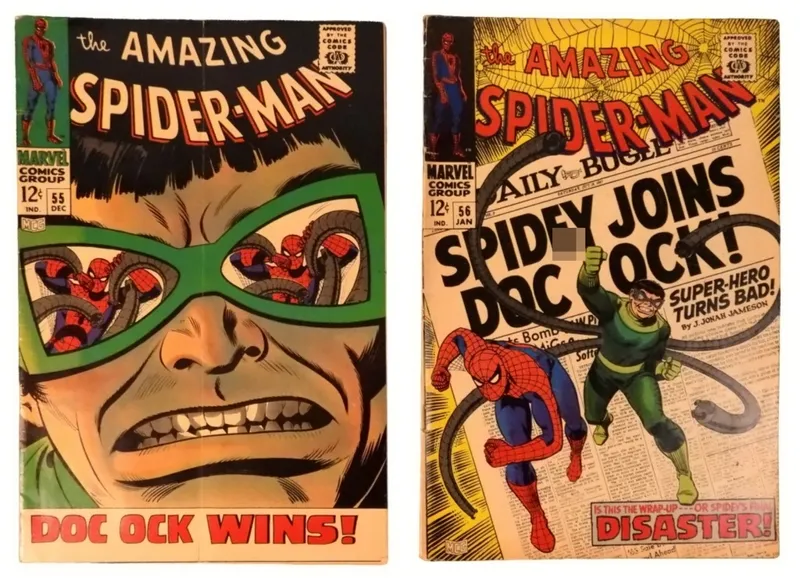 2-Amazing Spider-Man '67 #55 Doc Ock, '68 #56 from auction in Ottawa, Ohio — image 23