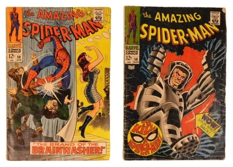2 - 1968 Amazing Spider-Man #58 & #59 Marvel from auction in Ottawa, Ohio — image 24