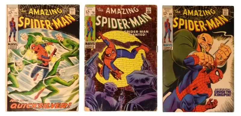 3-1969 Amazing Spider-Man #69, #70, #71 from auction in Ottawa, Ohio — image 29