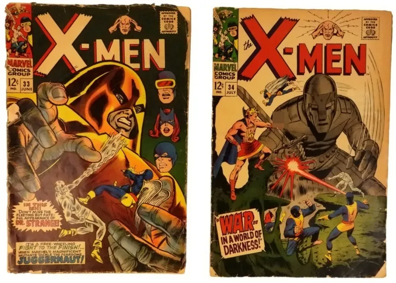 2-1967 X-Men #33 & #34 Marvel from auction in Ottawa, Ohio — image 44
