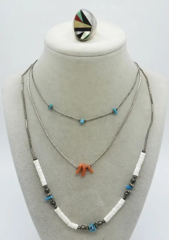 Zuni Style Sterling Jewelry Lot from auction in Ottawa, Ohio — image 14