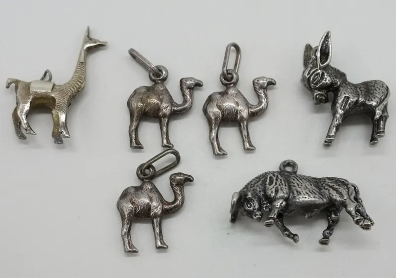 Six Vintage Sterling Silver Animal Pendants from auction in Ottawa, Ohio — image 20