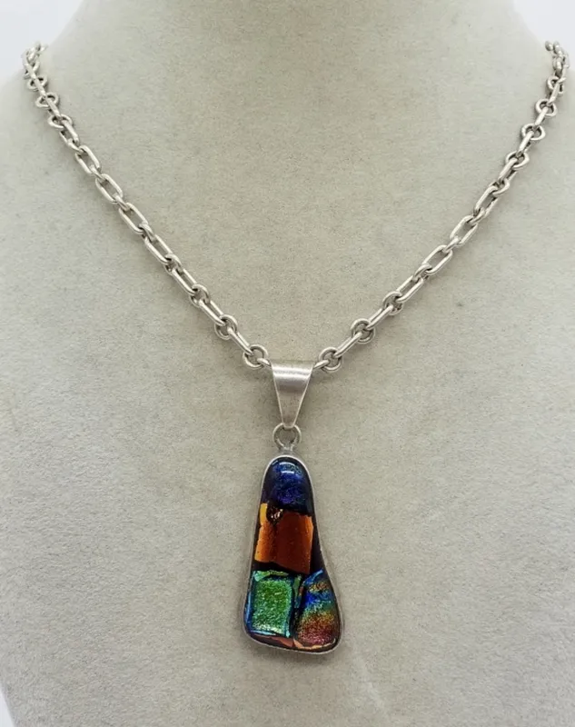 Taxco Sterling Silver Glass Pendant Necklace from auction in Ottawa, Ohio — image 22