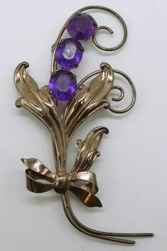 Sterling Silver, Rose Gold Tined Brooch from auction in Ottawa, Ohio — image 28