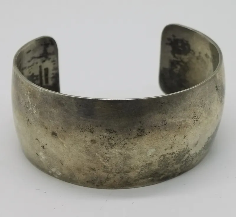 Morningstar Stamped Sterling Cuff Bracelet from auction in Ottawa, Ohio — image 48