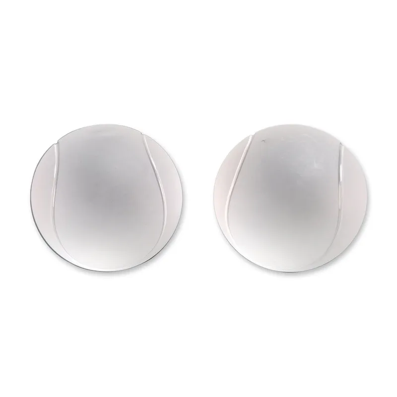 2pc Sasaki Japanese Frosted Lead Crystal Tennis Balls from auction in Hollywood, Florida — image 17