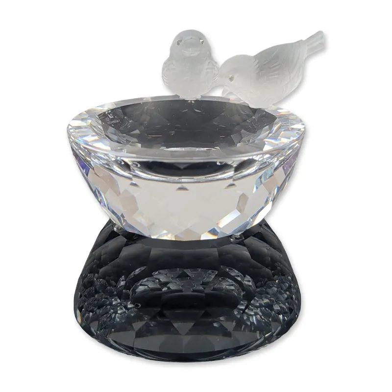 Swarovski Crystal Frosted Bird Bath Figurine from auction in Hollywood, Florida — image 21