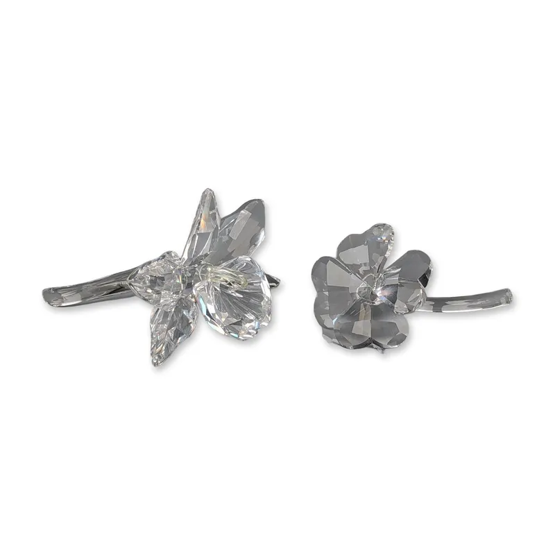 Two Swarovski Silver Crystal Figurine, Orchid and Clover from auction in Hollywood, Florida — image 35