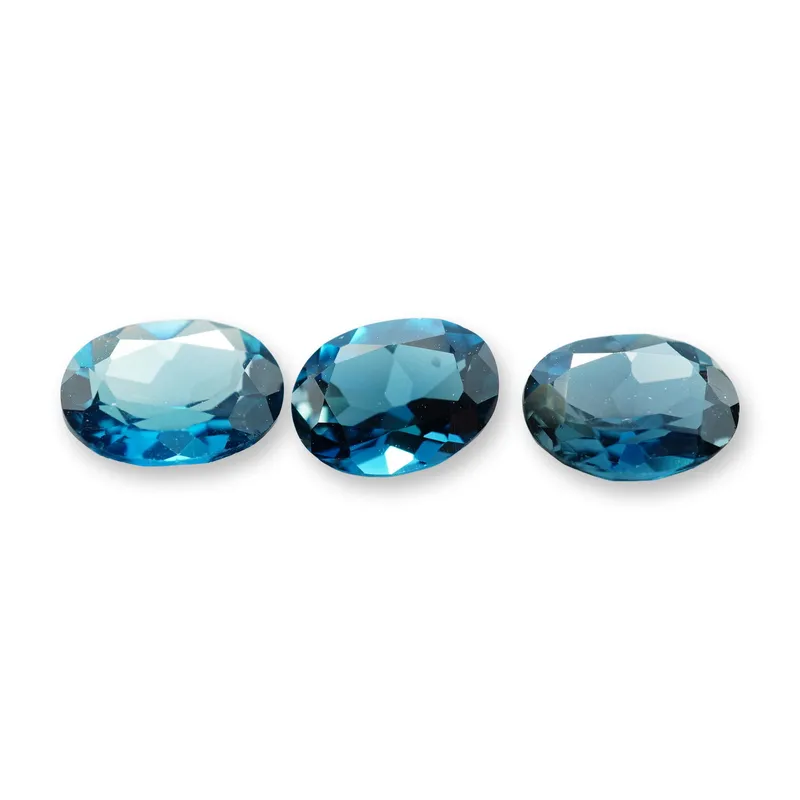 3pc Oval London Blue Topaz Gemstones from auction in Hollywood, Florida — image 13
