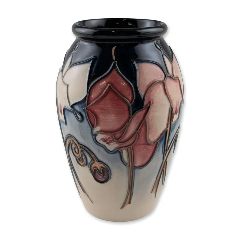 Moorcroft Wild Cyclamen English Art Pottery Vase from auction in Hollywood, Florida — image 28